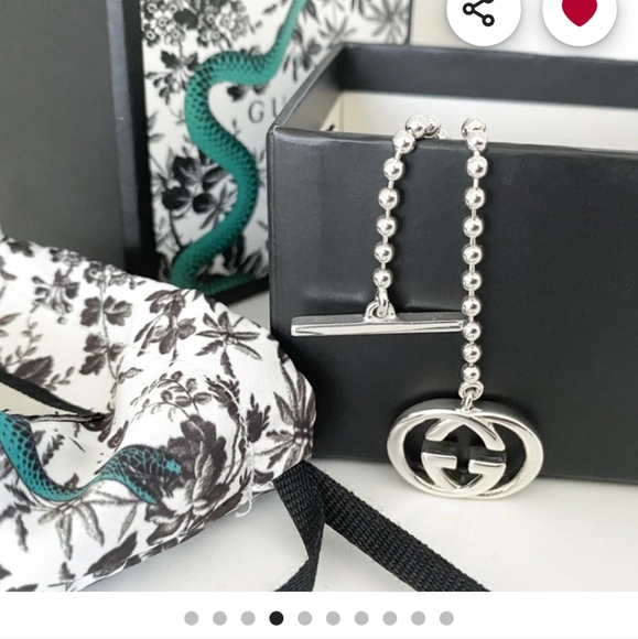 Auth Gucci Interlocking Necklace / Gorgeous 😍 - Picture 5 of 11